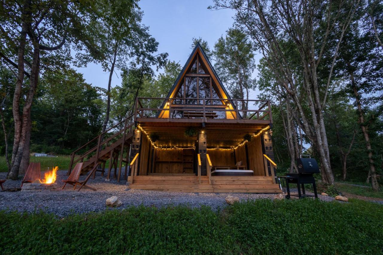 Valhalla Cabins Aframes With Hot Tubs & Sauna Cosby Exterior foto