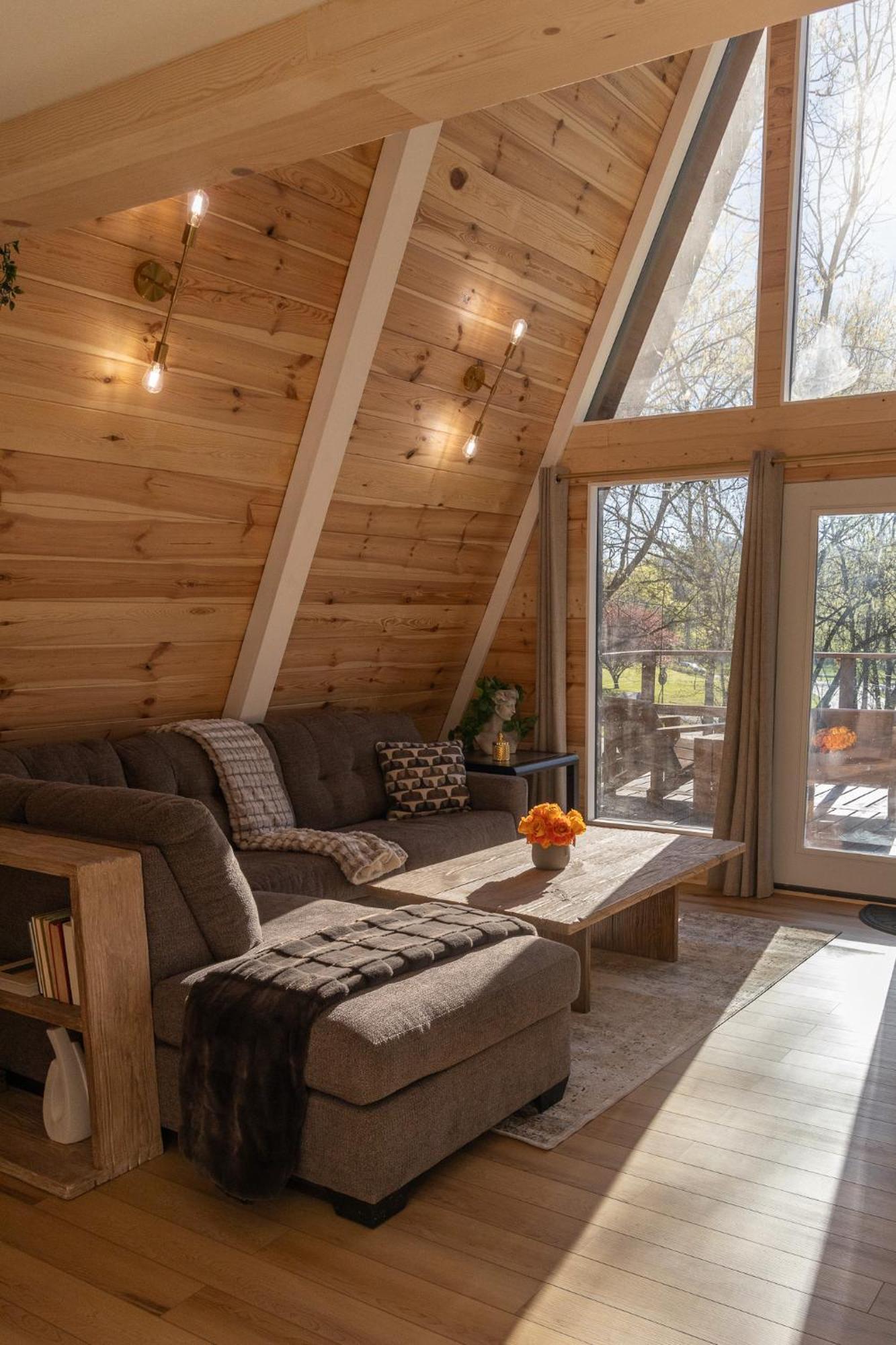 Valhalla Cabins Aframes With Hot Tubs & Sauna Cosby Exterior foto